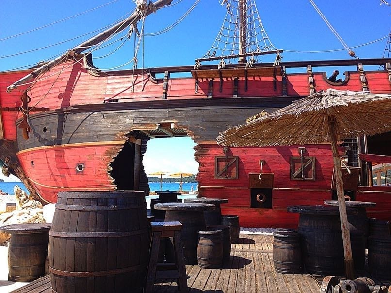 Solaris Beach Resort pirate ship bar 