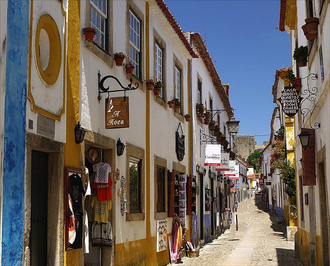 Obidos narrow streets-Portugal 